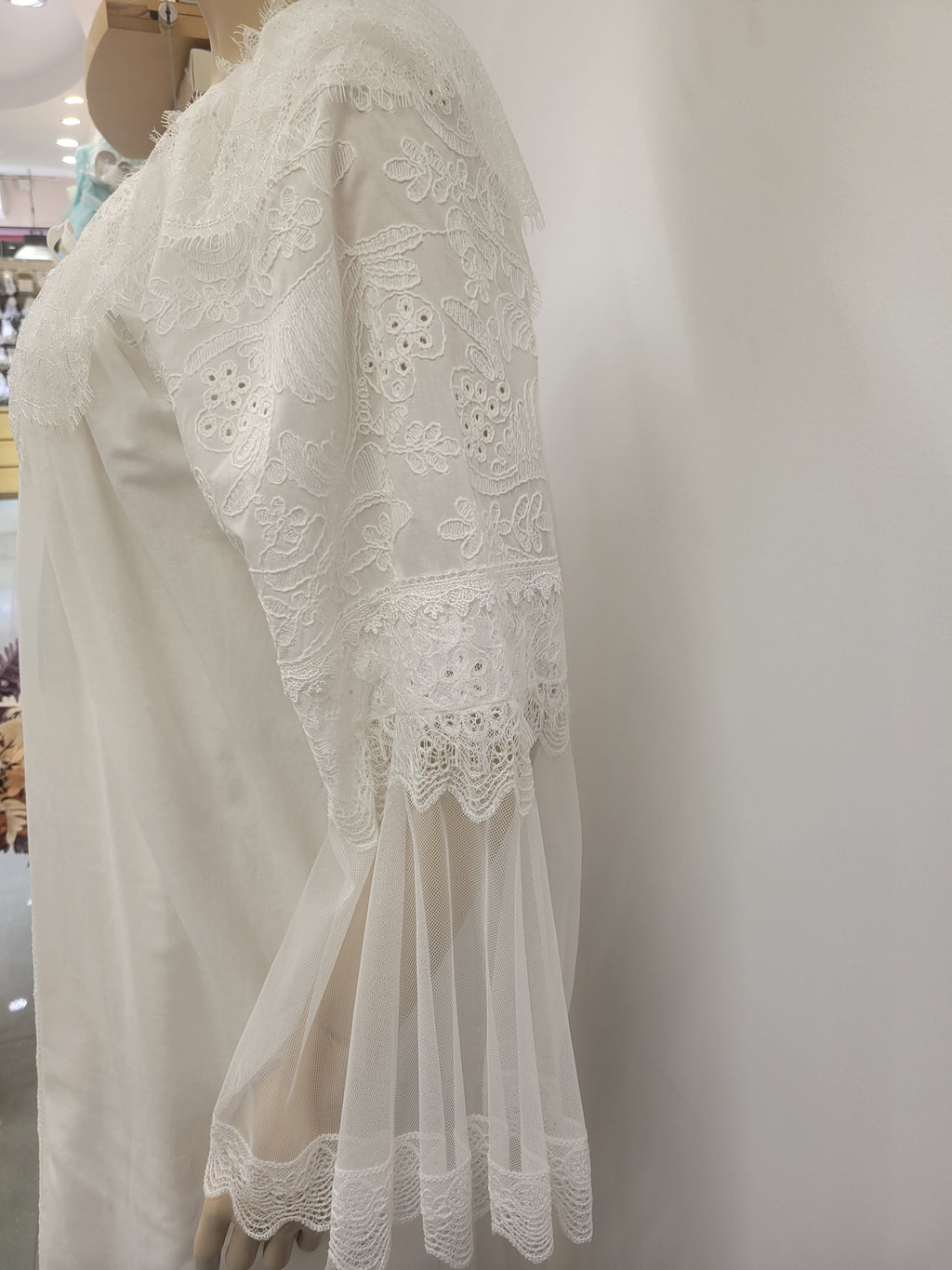 Luxury Night Dress -white